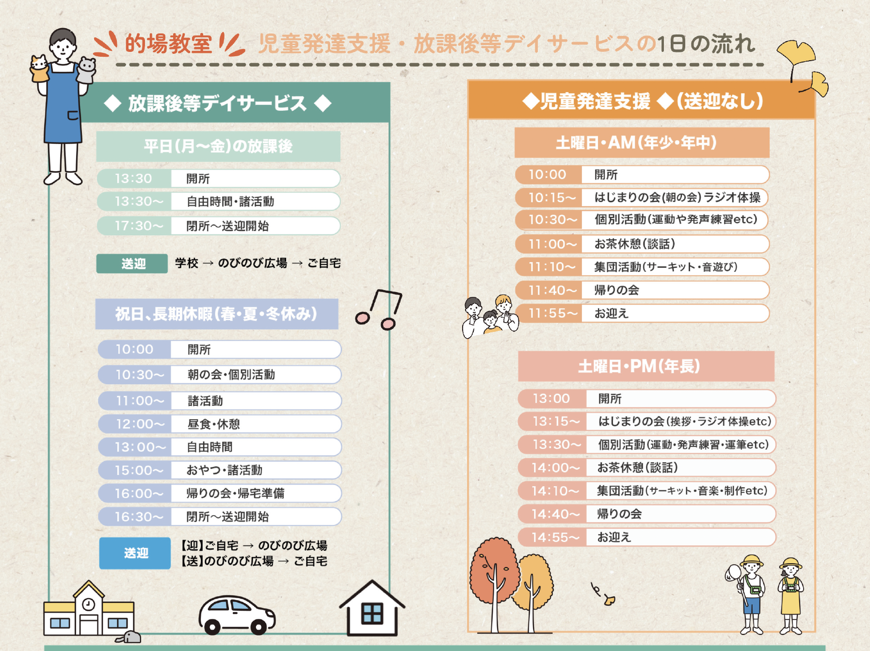 一日のスケジュール