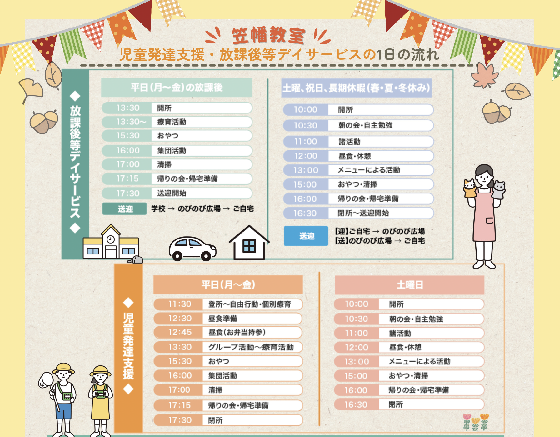 一日のスケジュール