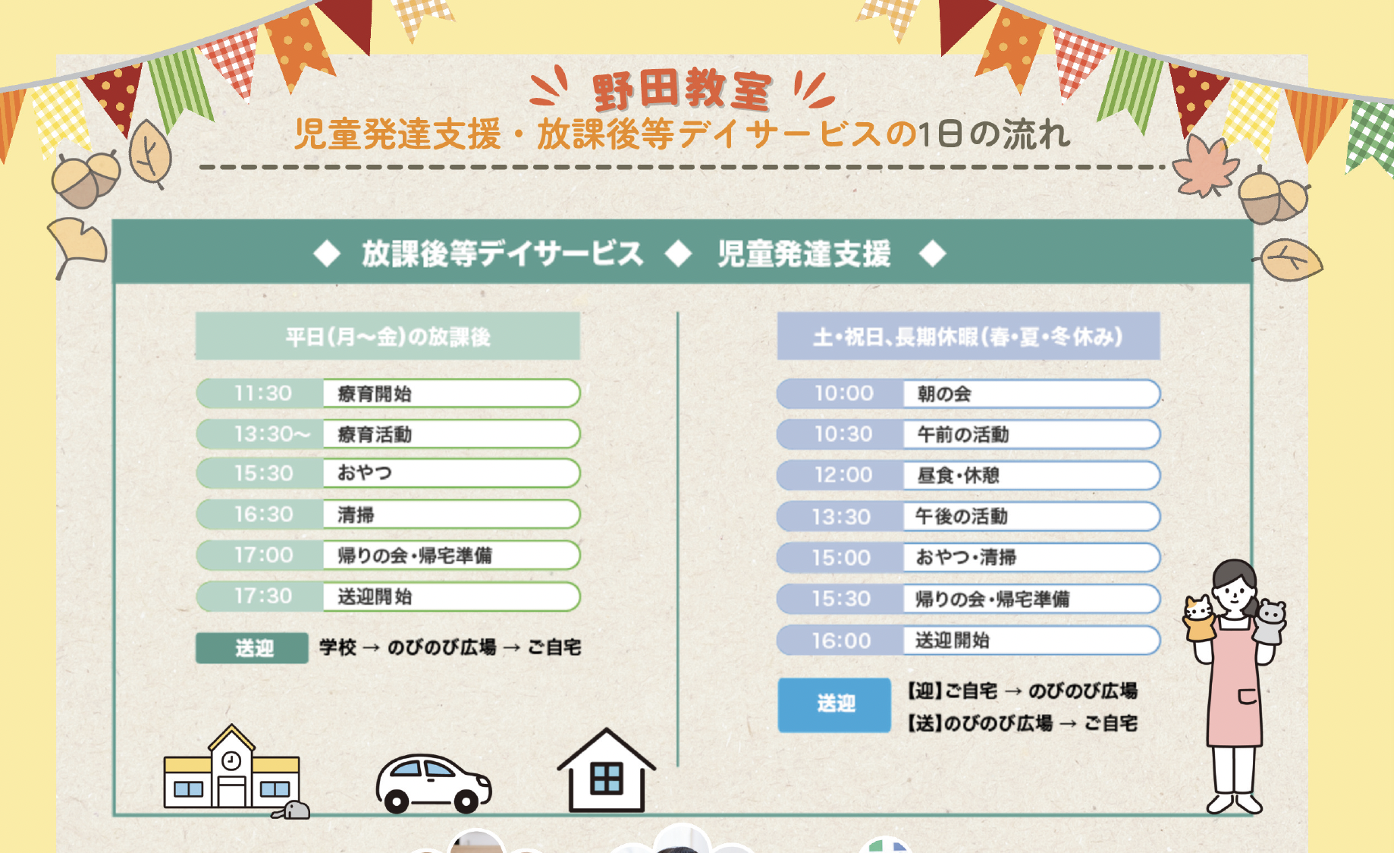 一日のスケジュール